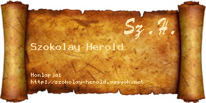 Szokolay Herold névjegykártya